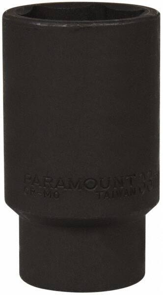 Paramount - 1/2" Drive 33mm Deep Impact Socket - 6 Points, 3-1/2" OAL - Top Tool & Supply