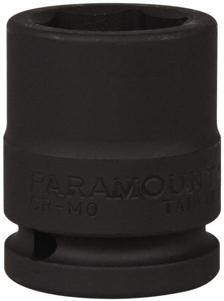 Paramount - 3/4" Drive 1-1/16" Standard Impact Socket - 6 Points, 2-3/32" OAL - Top Tool & Supply