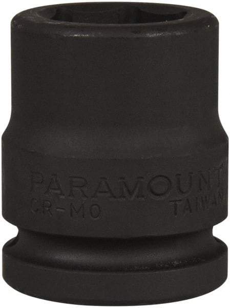 Paramount - 3/4" Drive 25mm Standard Impact Socket - 6 Points, 2-3/32" OAL - Top Tool & Supply