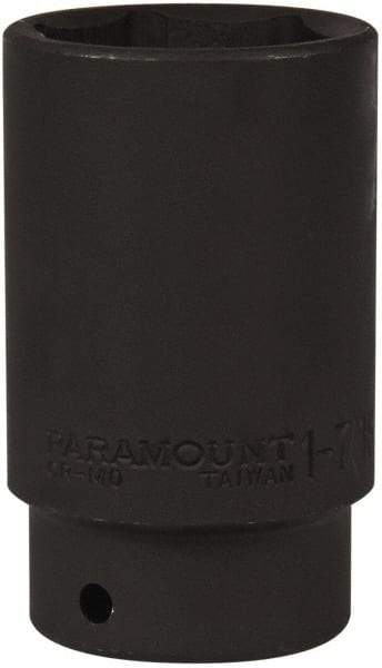 Paramount - 1/2" Drive 1-7/16" Deep Impact Socket - 6 Points, 3-1/2" OAL - Top Tool & Supply