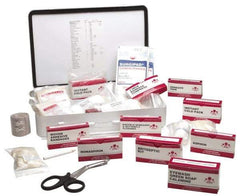 Ability One - 250 Piece, 25 Person, Full First Aid Kit - 10" Wide x 2-3/4" Deep x 14-1/2" High, Metal Case - Top Tool & Supply