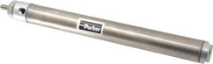 Parker - 8" Stroke x 1-1/16" Bore Double Acting Air Cylinder - 1/8 Port, 5/16-24 Rod Thread, 250 Max psi, 14 to 140°F - Top Tool & Supply