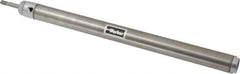 Parker - 12" Stroke x 1-1/16" Bore Double Acting Air Cylinder - 1/8 Port, 5/16-24 Rod Thread, 250 Max psi, 14 to 140°F - Top Tool & Supply