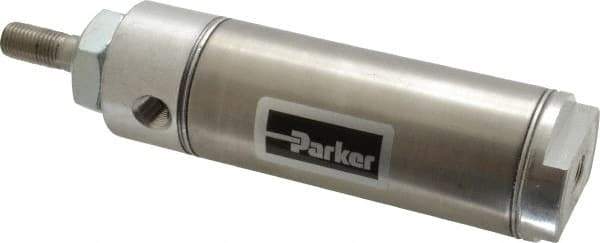 Parker - 2" Stroke x 1-1/2" Bore Double Acting Air Cylinder - 1/8 Port, 7/16-20 Rod Thread, 250 Max psi, 14 to 140°F - Top Tool & Supply