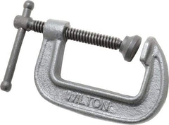 Wilton - Light-Duty 2-1/2" Max Opening, 1-3/4" Throat Depth, Ductile Iron Standard C-Clamp - 1,110 Lb Capacity, 0" Min Opening, Standard Throat Depth - Top Tool & Supply