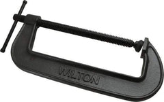 Wilton - Light-Duty 10" Max Opening, 3-5/8" Throat Depth, Ductile Iron Standard C-Clamp - 2,850 Lb Capacity, 0" Min Opening, Standard Throat Depth - Top Tool & Supply