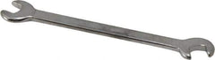 Blackhawk by Proto - 13/64" x 15/64" Standard Ignition Open End Wrench - 3-3/16" OAL, Double End, Satin Finish, 15° & 60° Head Angle - Top Tool & Supply