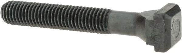 Gibraltar - M12 x 1.75, 55mm Thread Length, 12mm Slot Width, Black Oxide, Steel T Slot Bolt - 80mm Length Under Head, Grade 10.9, 18mm Head Width x 7mm Head Height - Top Tool & Supply