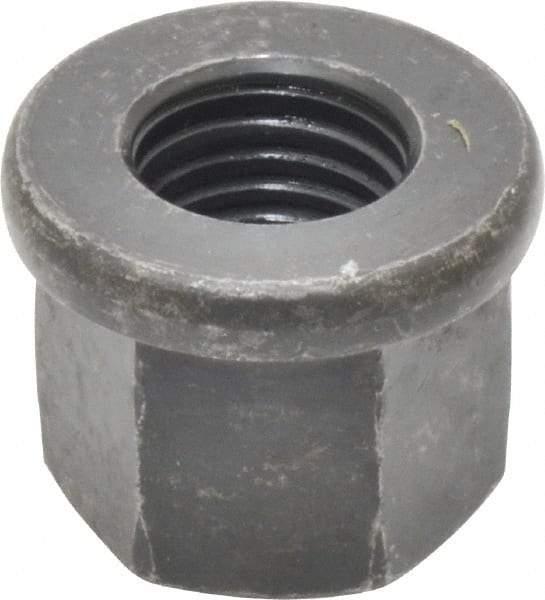 Gibraltar - M16, 31mm Flange Diam, 24mm High, 24mm Across Flats, Flange Nut - Grade 10 Steel, Black Phosphate Finish, 5" Flange Height, DIN 6331 - Top Tool & Supply