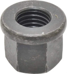 Gibraltar - M16, 31mm Flange Diam, 24mm High, 24mm Across Flats, Flange Nut - Grade 10 Steel, Black Phosphate Finish, 5" Flange Height, DIN 6331 - Top Tool & Supply