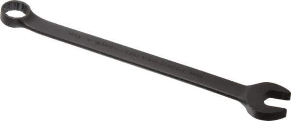 Proto - 16mm 12 Point Combination Wrench - 15° Offset Angle, 9-13/32" OAL, Steel, Black Finish - Top Tool & Supply