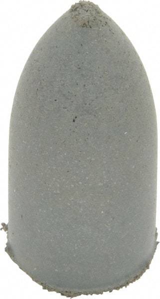 Cratex - 7/8" Max Diam x 1-3/4" Long, Cone, Rubberized Point - Coarse Grade, Silicon Carbide, 1/4" Arbor Hole, Unmounted - Top Tool & Supply