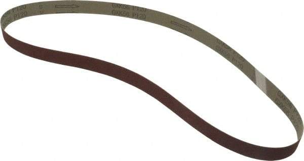 Tru-Maxx - 1" Wide x 42" OAL, 120 Grit, Aluminum Oxide Abrasive Belt - Aluminum Oxide, Fine, Coated - Top Tool & Supply