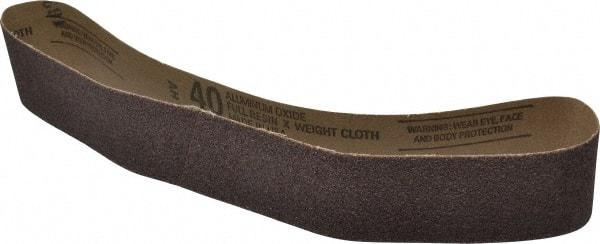 Tru-Maxx - 2" Wide x 30" OAL, 40 Grit, Aluminum Oxide Abrasive Belt - Aluminum Oxide, Coarse, Coated - Top Tool & Supply