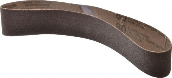 Tru-Maxx - 2" Wide x 30" OAL, 80 Grit, Aluminum Oxide Abrasive Belt - Aluminum Oxide, Medium, Coated - Top Tool & Supply