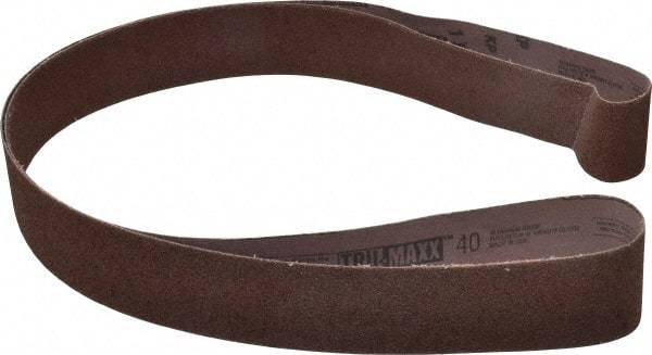 Tru-Maxx - 2" Wide x 72" OAL, 40 Grit, Aluminum Oxide Abrasive Belt - Aluminum Oxide, Coarse, Coated - Top Tool & Supply