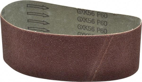 Tru-Maxx - 3" Wide x 21" OAL, 60 Grit, Aluminum Oxide Abrasive Belt - Aluminum Oxide, Medium, Coated - Top Tool & Supply