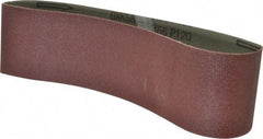 Tru-Maxx - 3" Wide x 24" OAL, 120 Grit, Aluminum Oxide Abrasive Belt - Aluminum Oxide, Fine, Coated - Top Tool & Supply