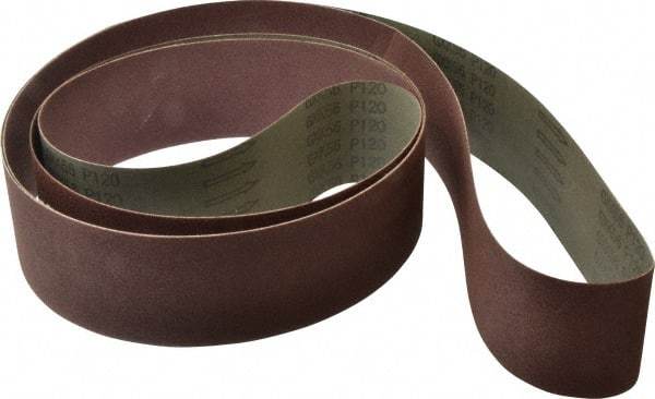 Tru-Maxx - 3" Wide x 132" OAL, 120 Grit, Aluminum Oxide Abrasive Belt - Aluminum Oxide, Fine, Coated - Top Tool & Supply