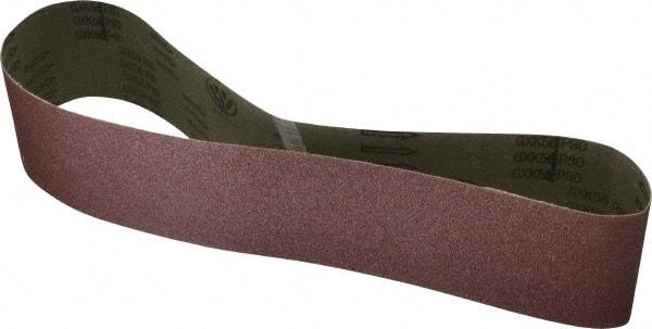 Tru-Maxx - 4" Wide x 48" OAL, 80 Grit, Aluminum Oxide Abrasive Belt - Aluminum Oxide, Medium, Coated - Top Tool & Supply