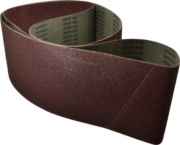 Tru-Maxx - 8" Wide x 107" OAL, 40 Grit, Aluminum Oxide Abrasive Belt - Aluminum Oxide, Coarse, Coated - Top Tool & Supply