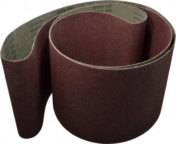 Tru-Maxx - 8" Wide x 107" OAL, 80 Grit, Aluminum Oxide Abrasive Belt - Aluminum Oxide, Medium, Coated - Top Tool & Supply