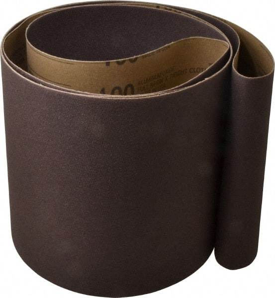 Tru-Maxx - 8" Wide x 107" OAL, 100 Grit, Aluminum Oxide Abrasive Belt - Aluminum Oxide, Fine, Coated - Top Tool & Supply