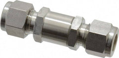 Ham-Let - 3/8" Stainless Steel Check Valve - Inline, Comp x Comp, 3,000 WOG - Top Tool & Supply