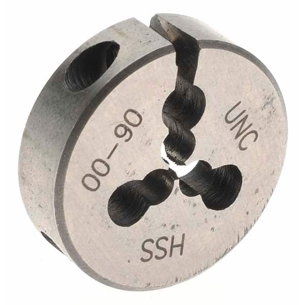 Gyros Precision Tools - #00-90 UNS High Speed Steel Round Adjustable Die - Top Tool & Supply