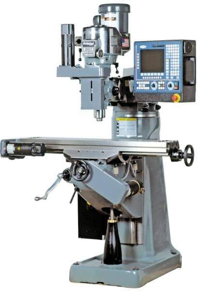 Bridgeport - 48" Long x 9" Wide, 3 Phase Fagor 8055-i CNC Milling Machine - Variable Speed Pulley Control, R8 Taper, 3 hp - Top Tool & Supply