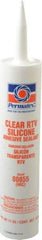 Permatex - 11 oz Cartridge Clear RTV Silicone Joint Sealant - -75 to 400°F Operating Temp, 24 hr Full Cure Time - Top Tool & Supply