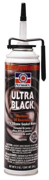 Permatex - 9-1/2 oz Oil Resistant Gasket Maker - -65 to 550°F, Black, Comes in PowerBead Aerosol Can - Top Tool & Supply