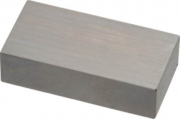 Mitutoyo - 0.7" Rectangular Steel Gage Block - Accuracy Grade 0, Includes Certificate of Inspection - Top Tool & Supply