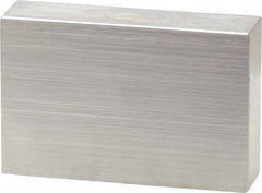 Mitutoyo - 0.9" Rectangular Steel Gage Block - Accuracy Grade 0, Includes Certificate of Inspection - Top Tool & Supply