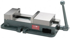 Wilton - 5" Jaw Width, 4-1/2" Jaw Opening Capacity, Horizontal Stationary Machine Vise - Manual Operation, 1 Station, 16-3/4" Long x 4.7" High x 1-3/4" Deep, 5" Jaw Height, 85,000 psi Max Clamp Force, Ductile Alloy - Top Tool & Supply