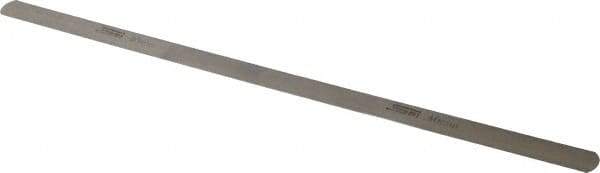 SPI - 0.4mm Thick x 1/2 Inch Wide x 12 Inch Leaf Length, Parallel Feeler Gage - High Carbon Steel - Top Tool & Supply