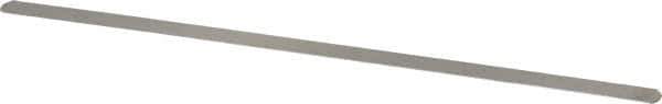 SPI - 0.6mm Thick x 1/2 Inch Wide x 12 Inch Leaf Length, Parallel Feeler Gage - High Carbon Steel - Top Tool & Supply