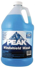 Peak - Water-Based Solution Windshield Washer Fluid - 1 Gal Bottle, 0°  Freezing Point - Top Tool & Supply