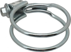 Made in USA - 1-1/8" Wide, Steel Wire Clamp for Tube & Hose - Top Tool & Supply