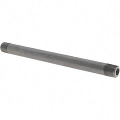 Made in USA - Schedule 80, 1/8" Diam x 5" Long Black Pipe Nipple - Threaded - Top Tool & Supply