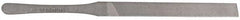 Proto - 5-1/4" Long, Smooth Cut, Flat American-Pattern File - Double Cut, 1/4" Overall Thickness, Tang - Top Tool & Supply