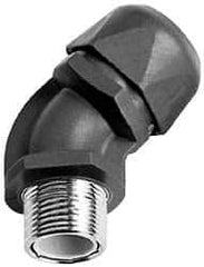 Murrplastik - 3/8" Trade, Nylon Compression Angled Liquidtight Conduit Connector - Noninsulated - Top Tool & Supply