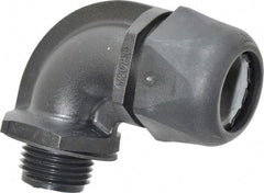 Murrplastik - 1/2" Trade, Nylon Compression Angled Liquidtight Conduit Connector - Noninsulated - Top Tool & Supply