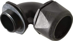 Murrplastik - 1-1/4" Trade, Nylon Compression Angled Liquidtight Conduit Connector - Noninsulated - Top Tool & Supply