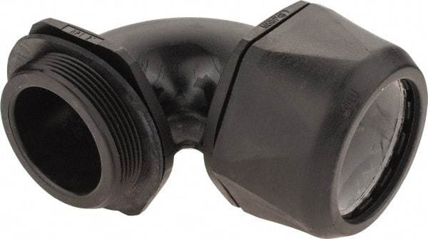 Murrplastik - 2" Trade, Nylon Compression Angled Liquidtight Conduit Connector - Noninsulated - Top Tool & Supply