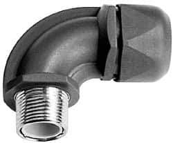 Murrplastik - 3/8" Trade, Nylon Compression Angled Liquidtight Conduit Connector - Noninsulated - Top Tool & Supply