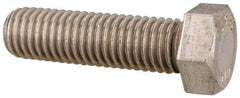 Value Collection - 9/16-12 UNC, 2" Length Under Head Hex Head Cap Screw - Grade 18-8 Stainless Steel, Uncoated, 13/16" Hex - Top Tool & Supply