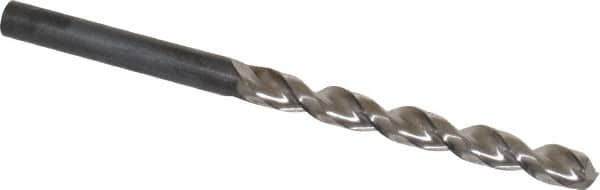 Jobber Length Drill Bit: 0.2244″ Dia, 130 °, High Speed Steel Bright/Uncoated, Right Hand Cut, Parabolic Flute, Straight-Cylindrical Shank, Series 549