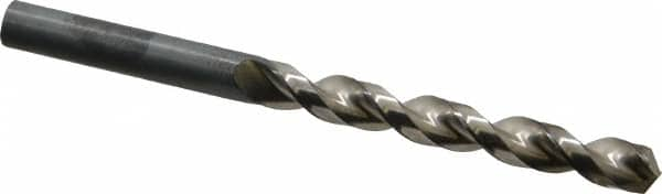 Jobber Length Drill Bit: 0.3319″ Dia, 130 °, Cobalt Bright/Uncoated, Right Hand Cut, Parabolic Flute, Straight-Cylindrical Shank, Series 622