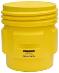 Eagle - 65 Gallon Closure Capacity, Screw On Closure, Yellow Overpack - 30 Gallon Container, Polyethylene, 660 Lb. Capacity, UN 1H2/X300/S Listing - Top Tool & Supply